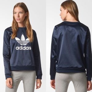 Adidas sweatshirt (shiny) blue